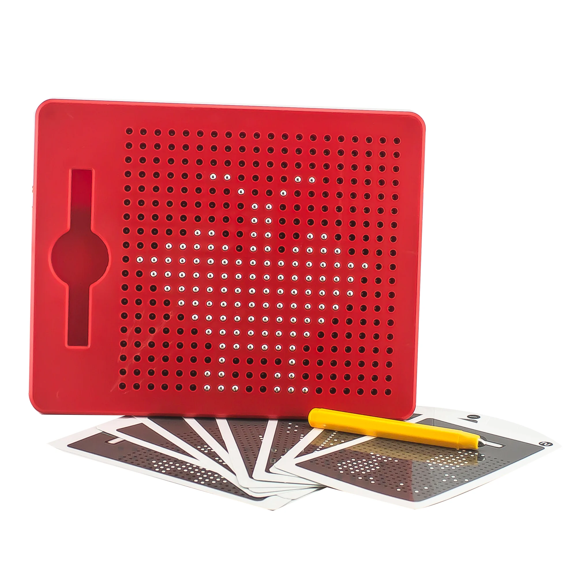

small size magnetic magpad dots magnet beads writing board with stylus pen and 8pcs card drawing toys educational toys