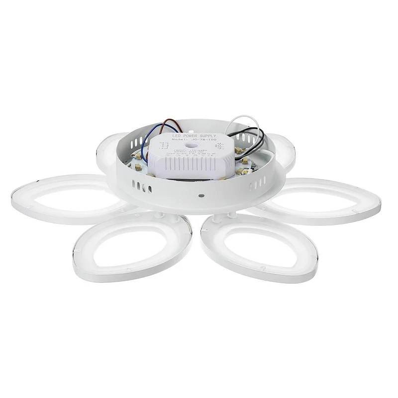 

New Hot Post-Modern 100W Led Ceiling Lights White 6 Leaves 780 LED Ceiling Lamp for Living Room Bedroom Dimmable Lamp Fixture