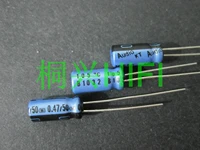 50pcs genuine nichicon kt 50v0 47uf 5x11mm audio electrolytic capacitor blue kt 0 47uf50v hot sale 0 47uf 50v
