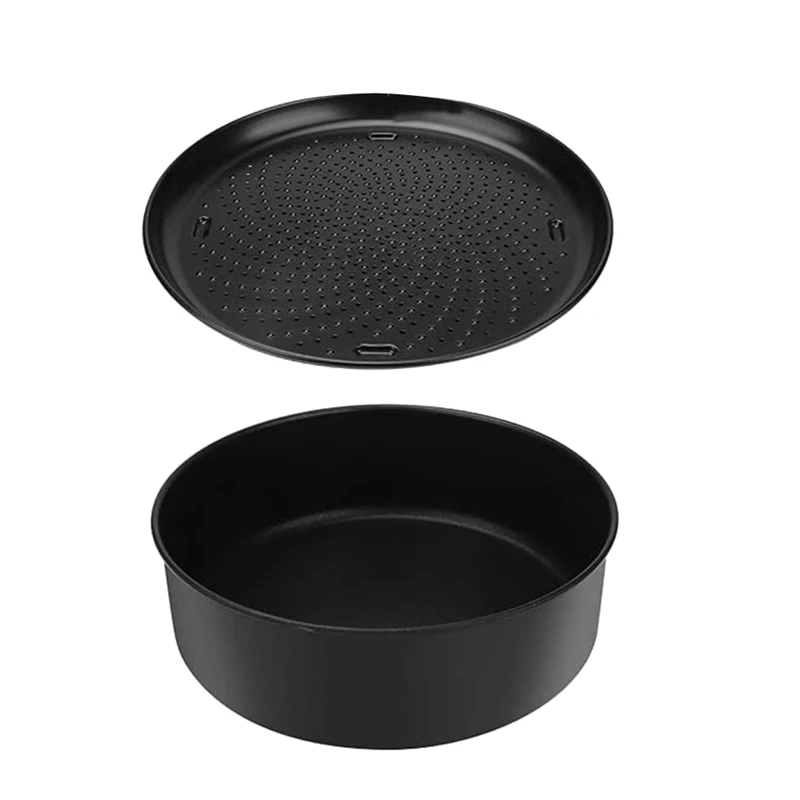 Набор из 2-х предметов для выпечки, для Ninja Foodi 6,5 Qt, скороварка 8 Qt + фритюрница, набор для выпечки, сковорода для торта, сковорода для пиццы