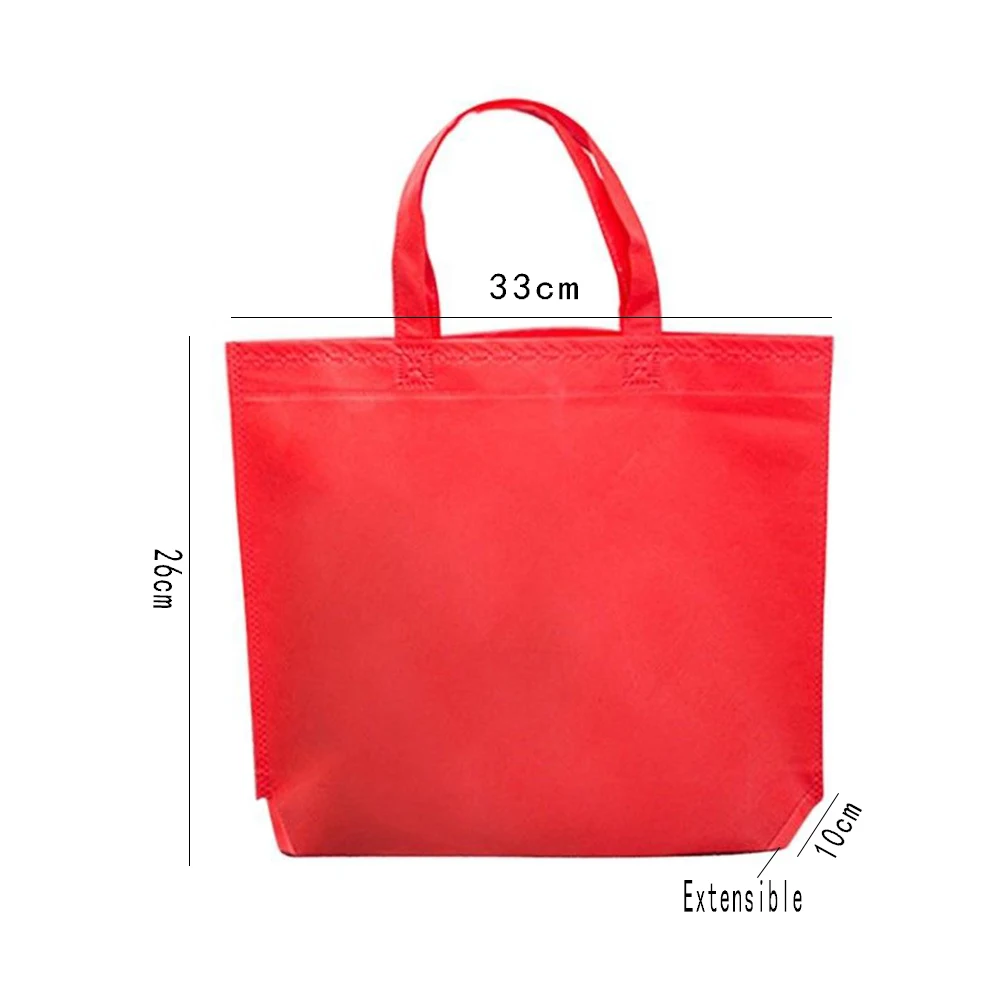 Сумка для покупок 1 шт. однотонная портативная многоразовая большая