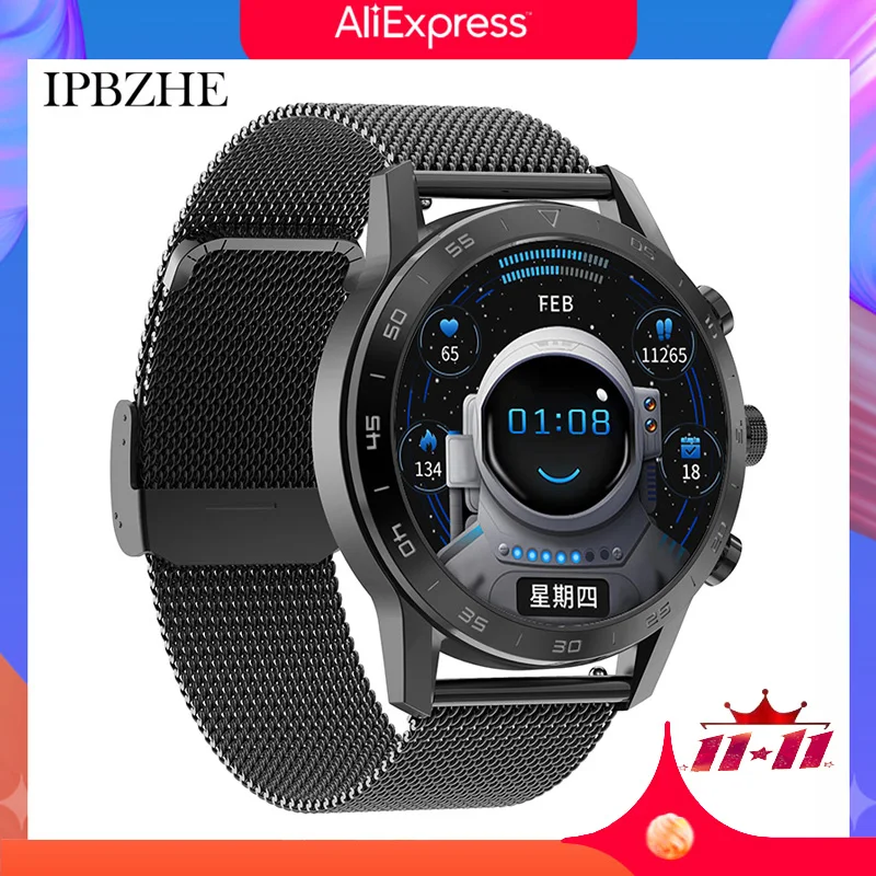 

Ipbzhe Smart Watch Men Bluetooth Call Sport Blood Pressure Android Smart Watch Women Music SmartWatch For HuaWei Xiaomi Iphone