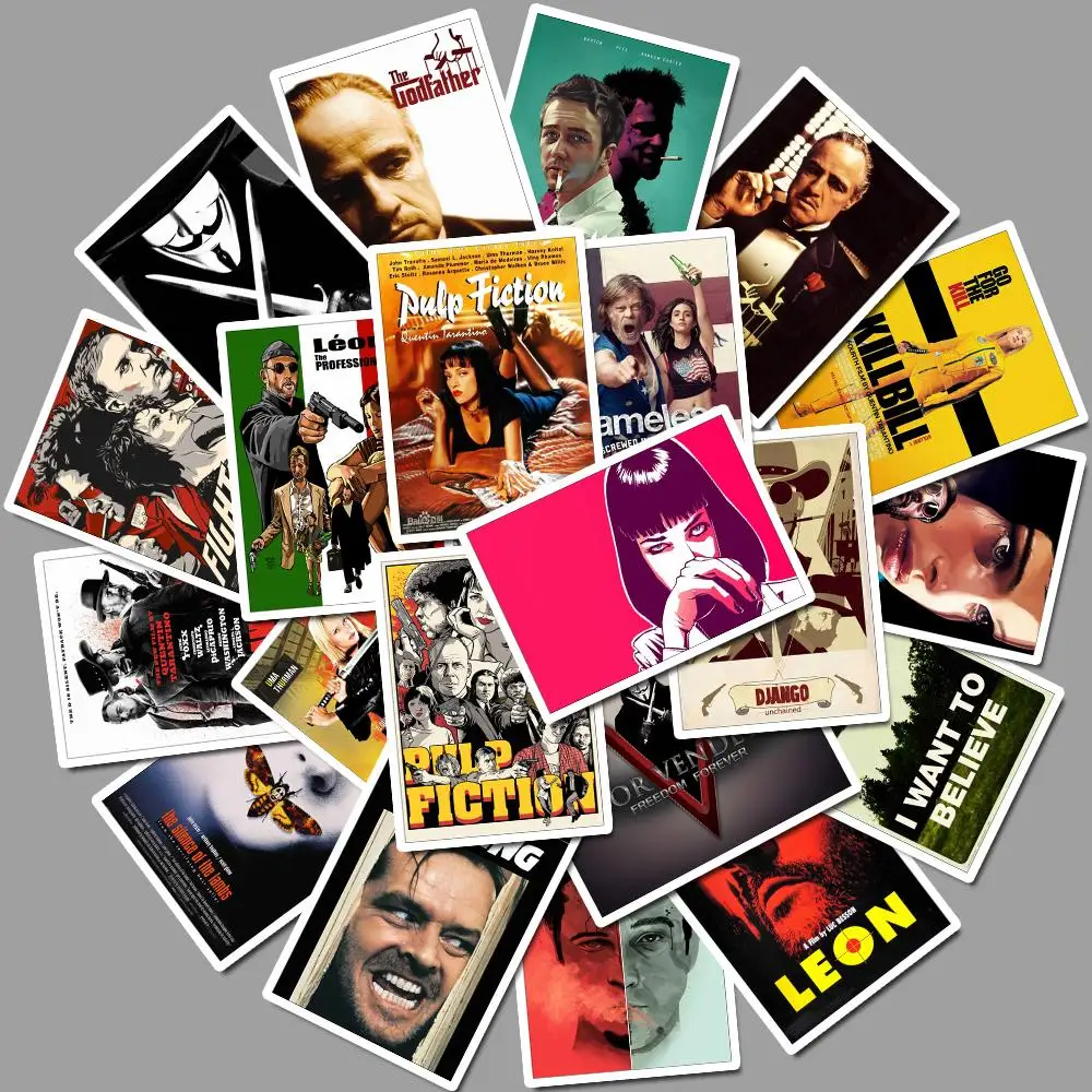 25 шт. Классическая наклейка для фильма багажа ноутбука художественная живопись