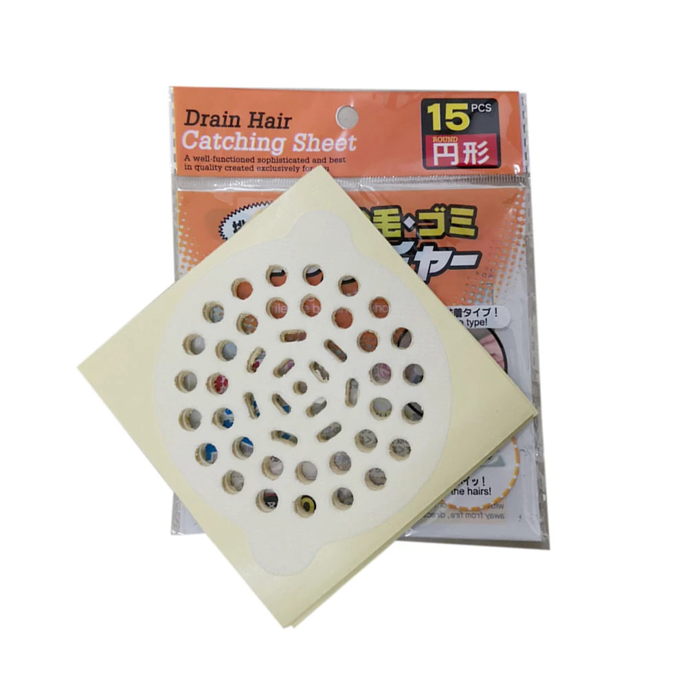

1Pc Disposable Floor Drain Sticker Green Hair Filter Catcher Paster Paper Drain Hair Stopper Bathroom Cleaning Tools New