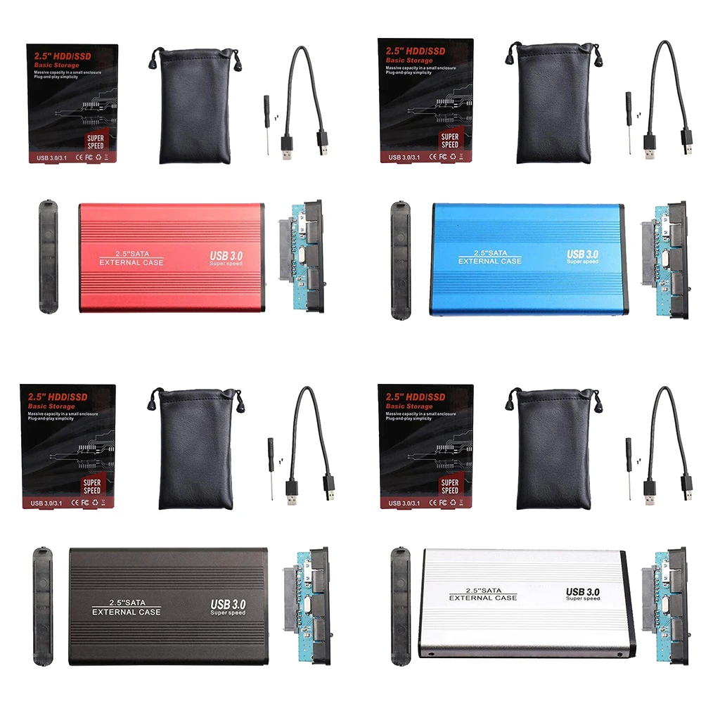 

USB3.0 2.5inch SATA HDD SSD Enclosure Mobile Laptop Hard Disk Case Box
