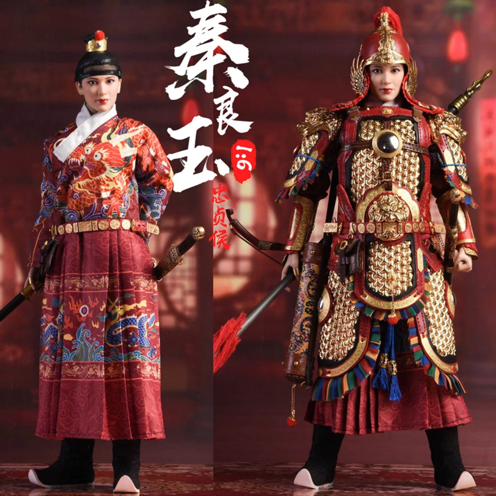 Goedkoop Speelgoed 1/6 Ming-dynastie Vrouwelijke Algemene Handdoek Vrouwelijke Algemene Trouwe Hou Qin Liangyu Vrouwelijke Algemene Metalen Armor