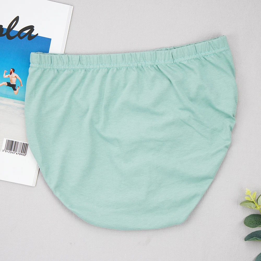 5Pcs/lot Men's Briefs Mid-waist Cotton Underwear Breathable Comfortable Underpants Fat Plus Size Briefs Male Seamless Panty