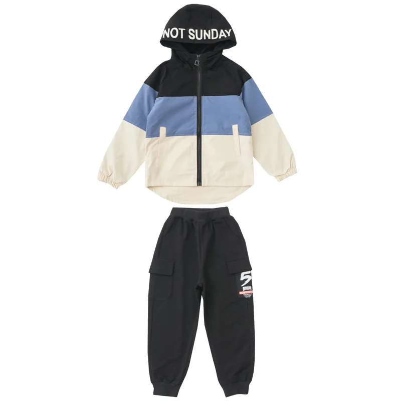 Одежда для мальчиков Новинка Детский костюм с длинным рукавом подходящие цвета