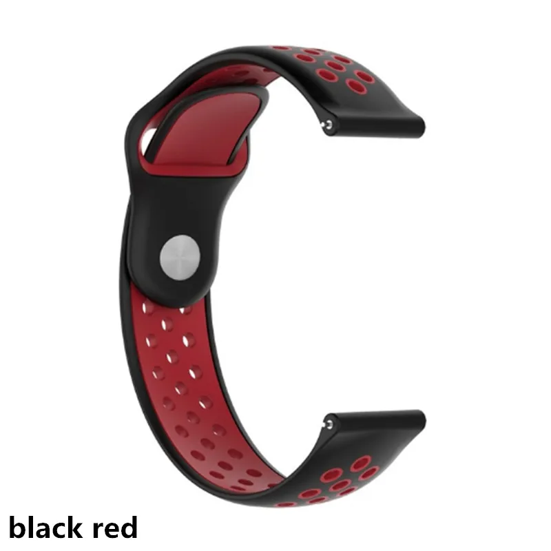 Universal strap 22 mm wide food grade silicone with two-tone double needle | Электроника
