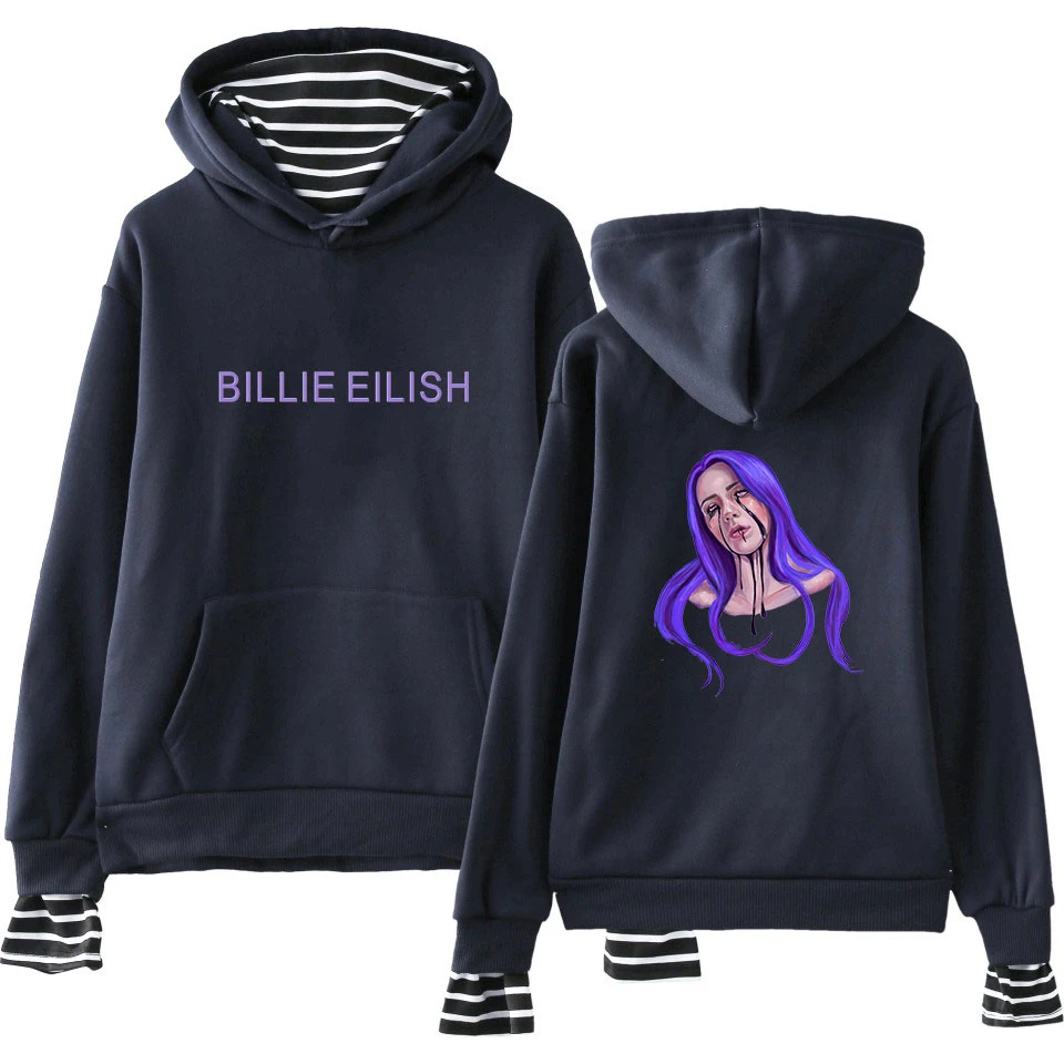 BILIE EILISH Hoodies Pullover Women Autumn Warm Harajuku Sweatshirt for Teenage Girls Female Streetwear Hip Hop Clothes | Женская одежда