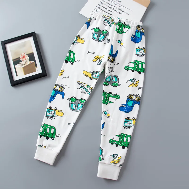 Cartoon Children Pants Boys Girls Pure Cotton Trousers Sports Pants 0-10 Years Old Spring Autumn Winter Pure Cotton Casual Pants