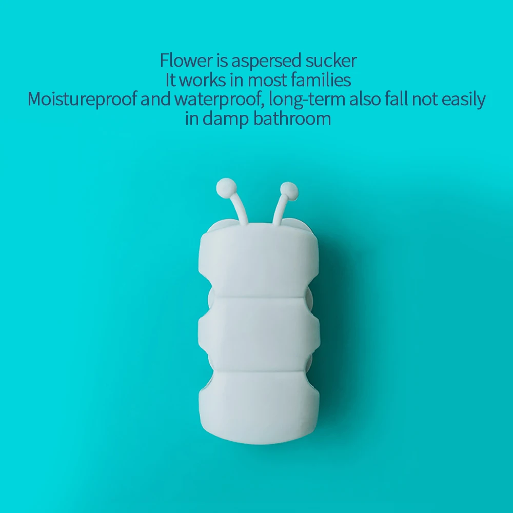 

1pc Silicone Shower Head Rack Relocatable Suction Cup Shower Head Holder Bathroom Gadgets Self Adhesive Wall Mounted Bracket