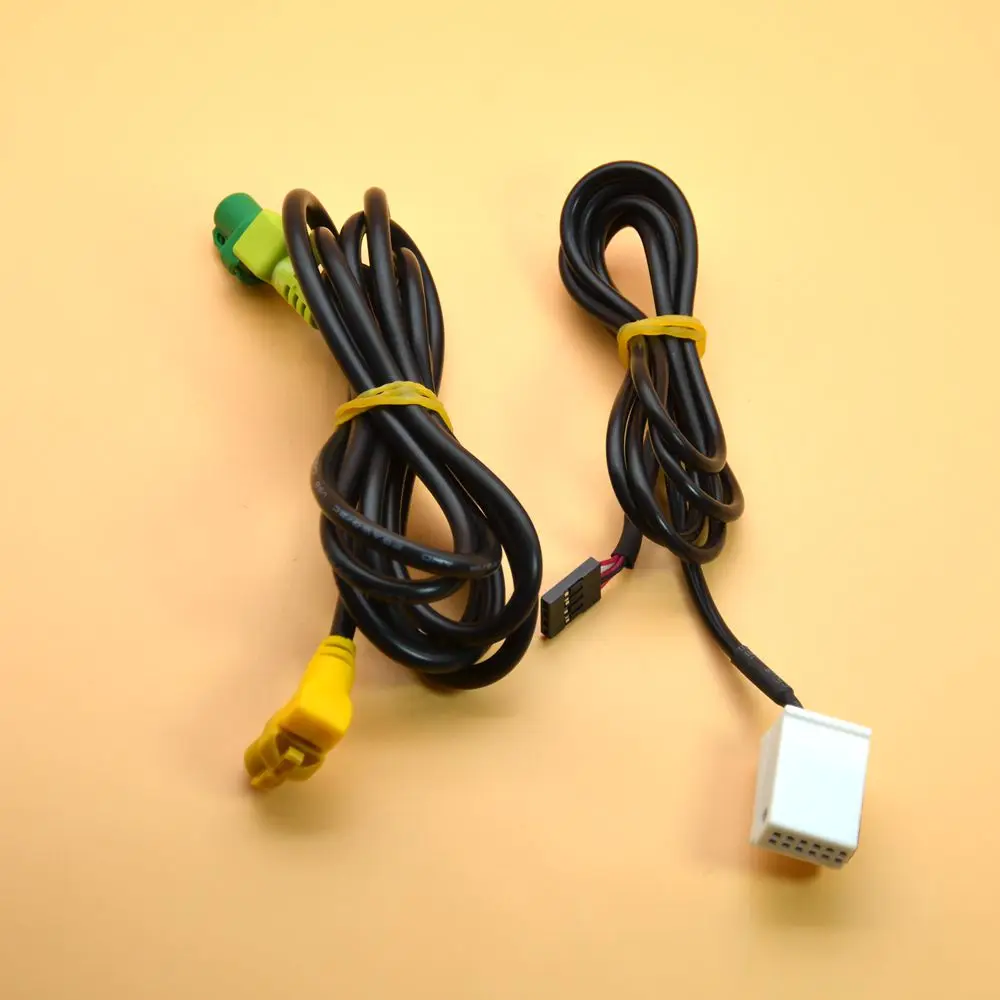 Аудиоразъем Ausmarta AUX + USB для передачи данных и жгута проводов Golf MK5 RCD 510 RNS31 5KD 035 724 A