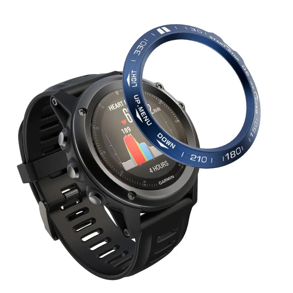 Стильный чехол рамка с ободком для Garmin Fenix 5x 5xPlus 3 3HR Смарт часы из нержавеющей
