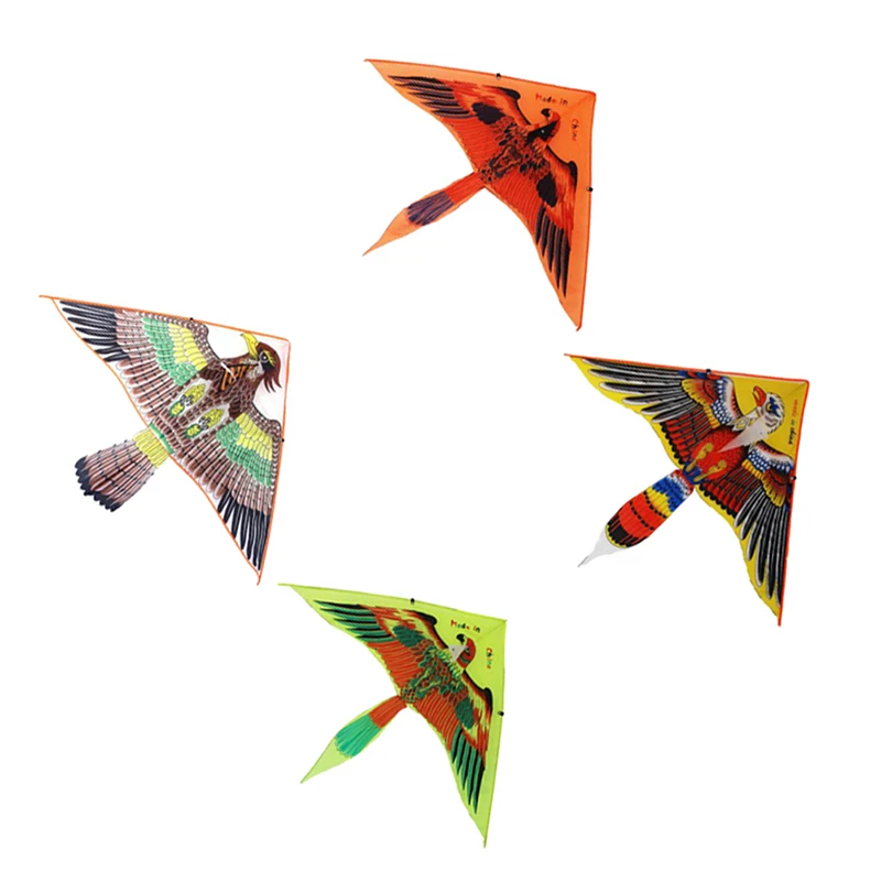 

1pc Big Flat Eagle Bird Kite Children Flying Bird Kites Windsock Outdoor Toys Garden Cloth Toys Random Color for Kids Animal ---