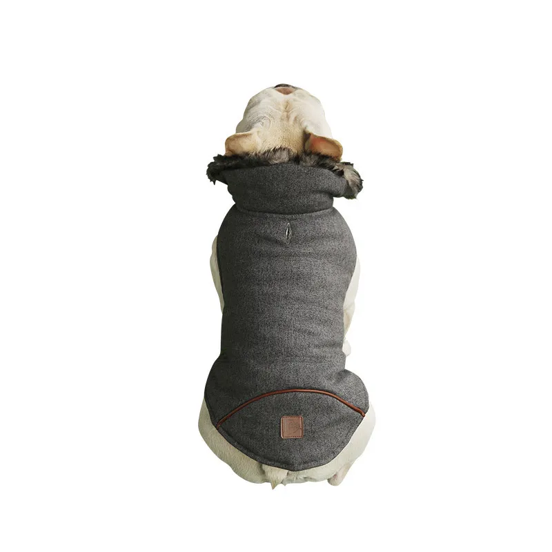 

Pet Clothing Autumn&Winter Velvet Thickening French Bulldog Teddy Cotton Coat Dog Warm Jacket Dog Clothes for Small Dogs