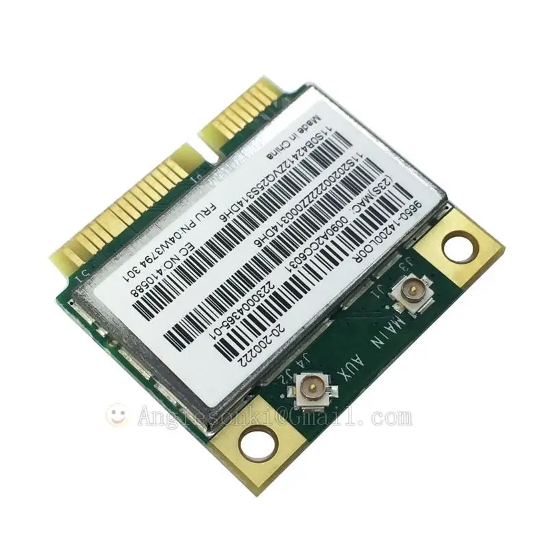 Беспроводная карта BCM943142HM 802.11bgn WIFI + BT4.0 04W3794/04W3795 Mini PCI E для Lenovo Thinkpad G400 E530C E135 X140E S431