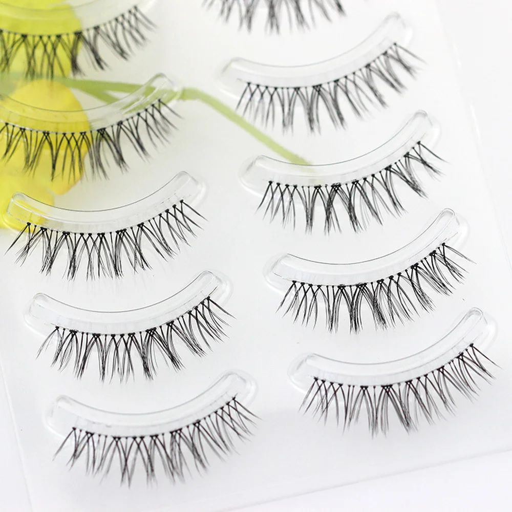 

2021 NEW 5 Fans 10mm Lashes Russian Volume Eyelash Extensions Short stem Pre made Lash Extension
