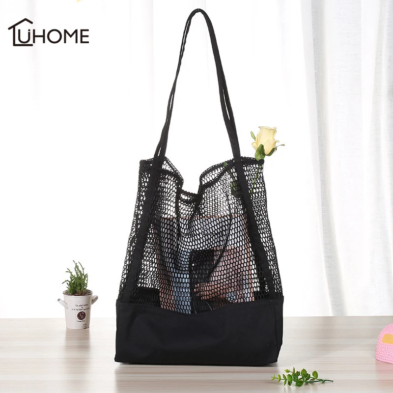 Новая Сетчатая Сумка для шопинга многоразовые сумки сумка хранения фруктов