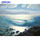 DIY Набор для рисования по номерам с рамкой, волна, морской пейзаж, современное настенное искусство, картина для дома, сделай сам, подарок, акриловая краска по номерам для творчества