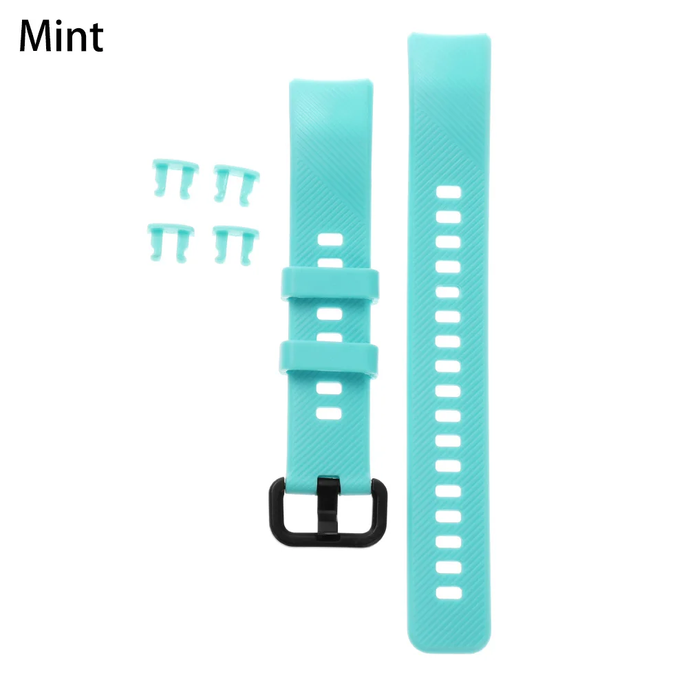 mint Новое поступление, силиконовый ремешок для часов, сменный Браслет, ремешок для huawei Honor Band 5, 4, браслеты, спортивный цветной ремешок - Цвет: mint