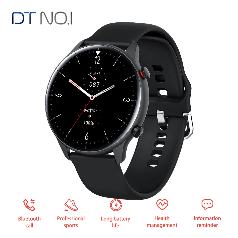 

DT No.1 L21 Smartwatch Men Women IP68 Waterproof With Answer Call DIY Watchface Health Fitness Tracker Smart Watch PK GTR 2e