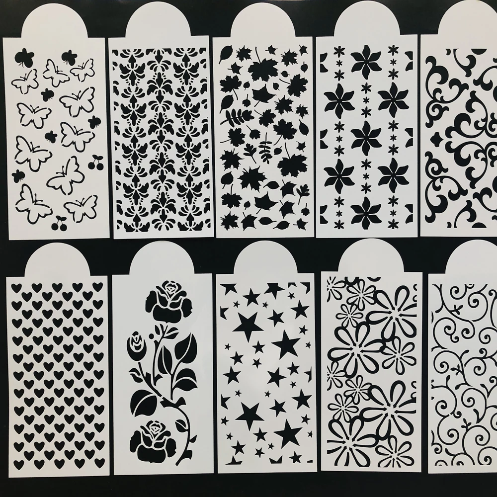 12 листов Slimline трафареты для домашних животных раскраска скрапбукинга тиснильный