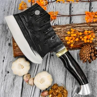 handmade forged stainless steel sharp chopping bone knife butcher knife professional kitchen knives meat cleaver chinese knife