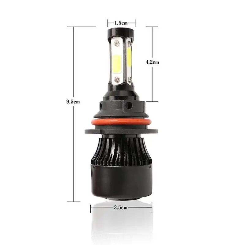 

H7 car light 2pcs no wire 12v car LED headlight 2*9005+2*9006$ car led headlight bulb
