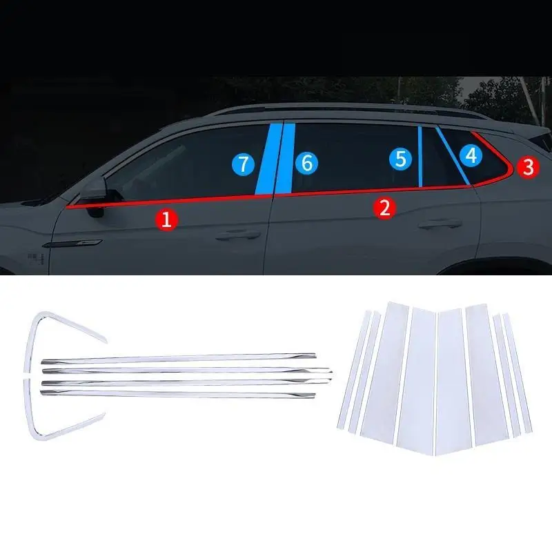 Автомобильные декоративные хромовые автомобильные оконные кузова багажника