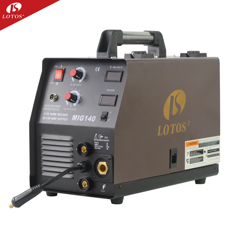 

LOTOS mig 140 welder dc Inverter high frequency co2 gas Mig Welding Machine