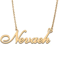 nevaeh name tag necklace personalized pendant jewelry gifts for mom daughter girl friend birthday christmas party present