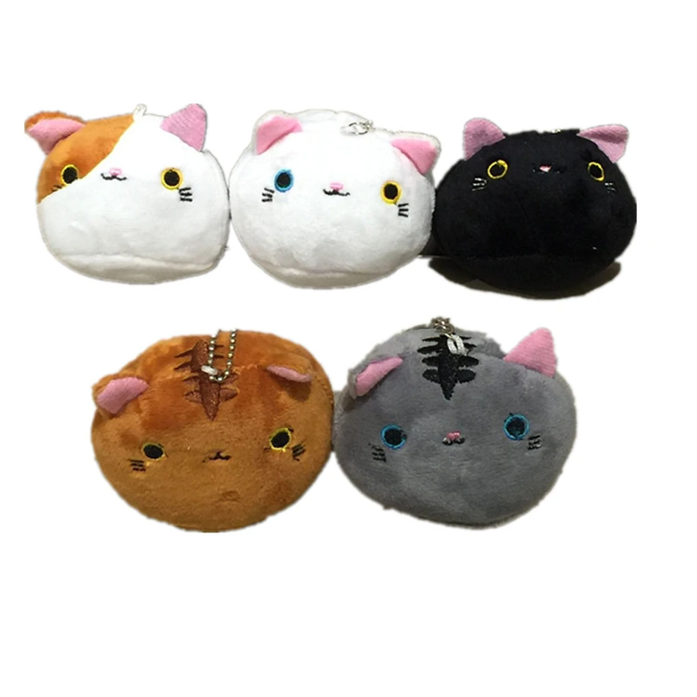 Подарочная плюшевая хлопковая набивная кукла кошка Смешанная игрушка брелок