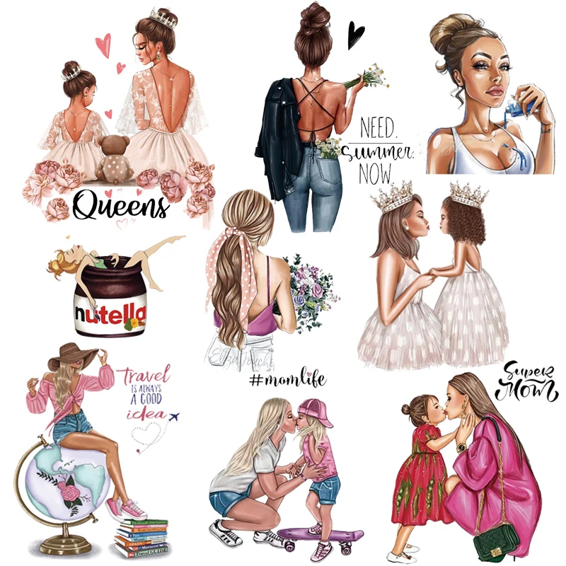 Модные патчи для одежды девочек сделай сам термонаклейки мам и детей женщин