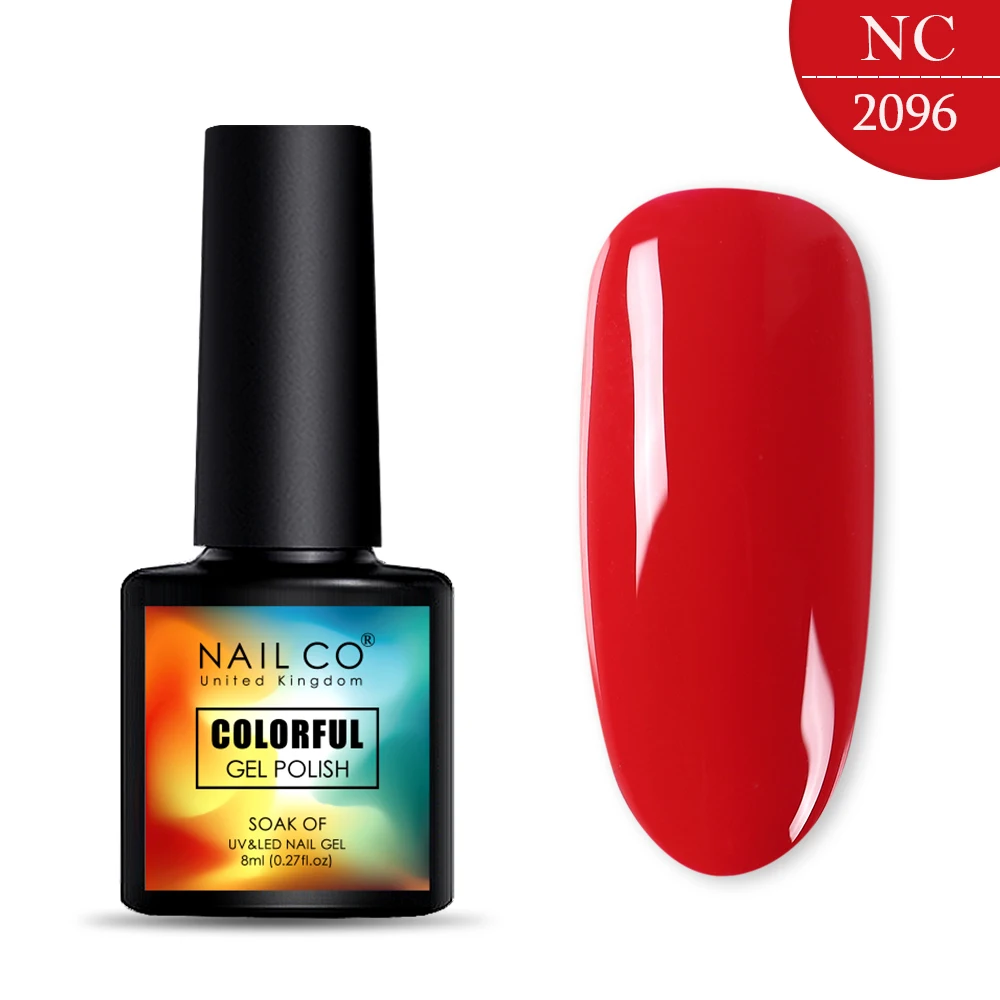 2096 NAILCO, новинка, 8 мл, 130 цветов, светодиодный Гель-лак для ногтей УФ гель для ногтей, салонный домашний лак, Гель-лак, гибридный, впитывающий - Цвет: 2096