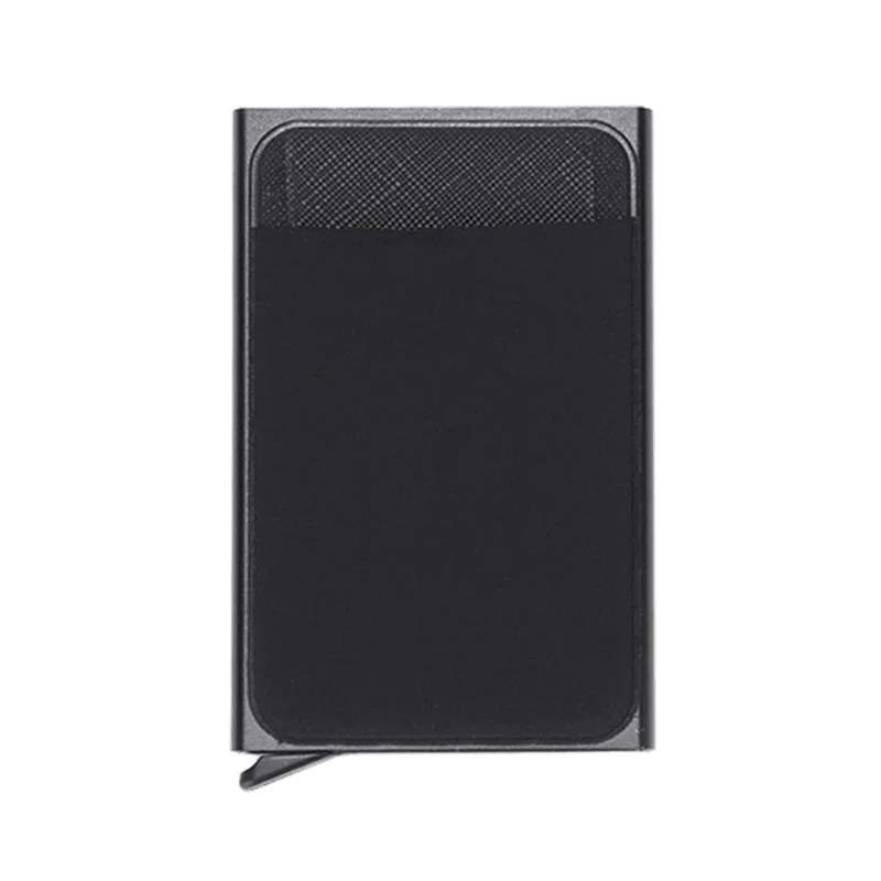 

Business style metal cash ID card holder RFID block ultra-thin formal wallet coin purse card holder business card storage holder