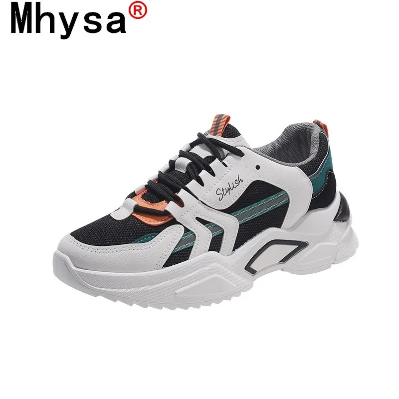 

2021 Fashionable Women's Shoes Comfortable Breathable Mesh Casual Shoes Autumn Women's Lace-up Non-slip Wear-resistant Sneakers