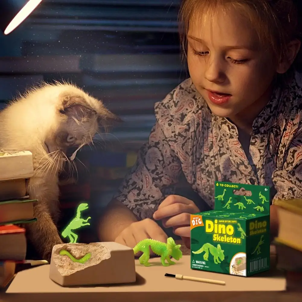 2 комплекта детский светящийся динозавр Скелет копать набор &quotраскопки&quot