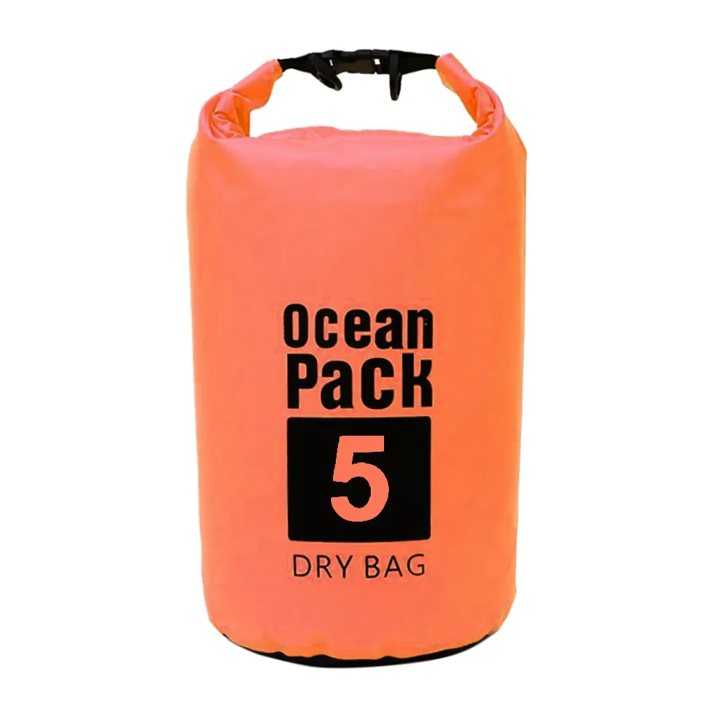 orange 5L для каноэ плавающая лодка путешествия Tekking Каякинг Кемпинг водонепроницаемая сумка мешок водонепроницаемая сумка Открытый рюкзак для плавания хранение# g4 - Цвет: orange