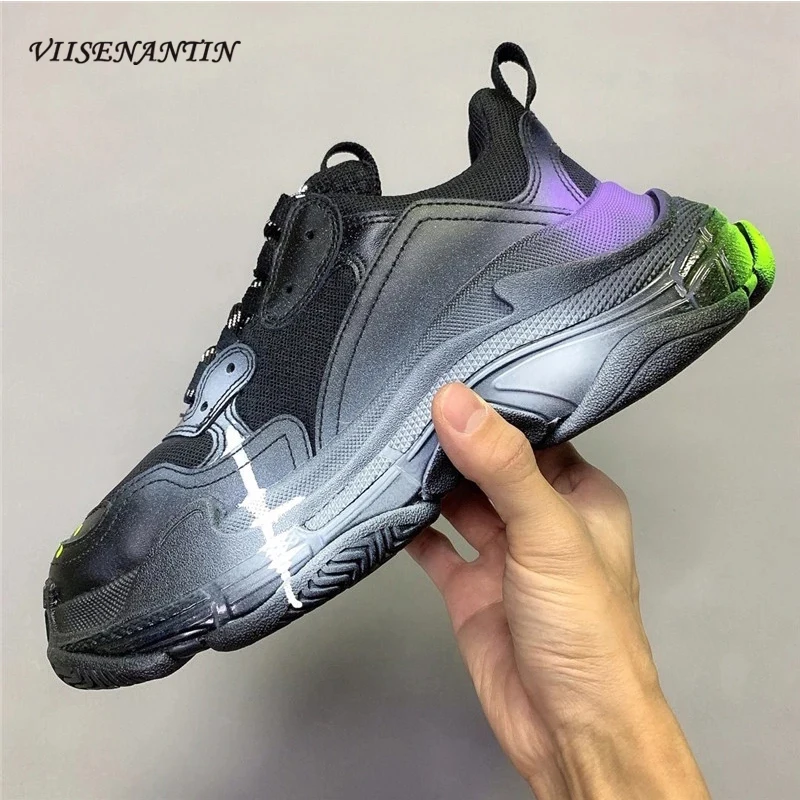 

Personality trend women's shoes spring and summer new style painted thick-soled casual thick-soled daddy sneakers