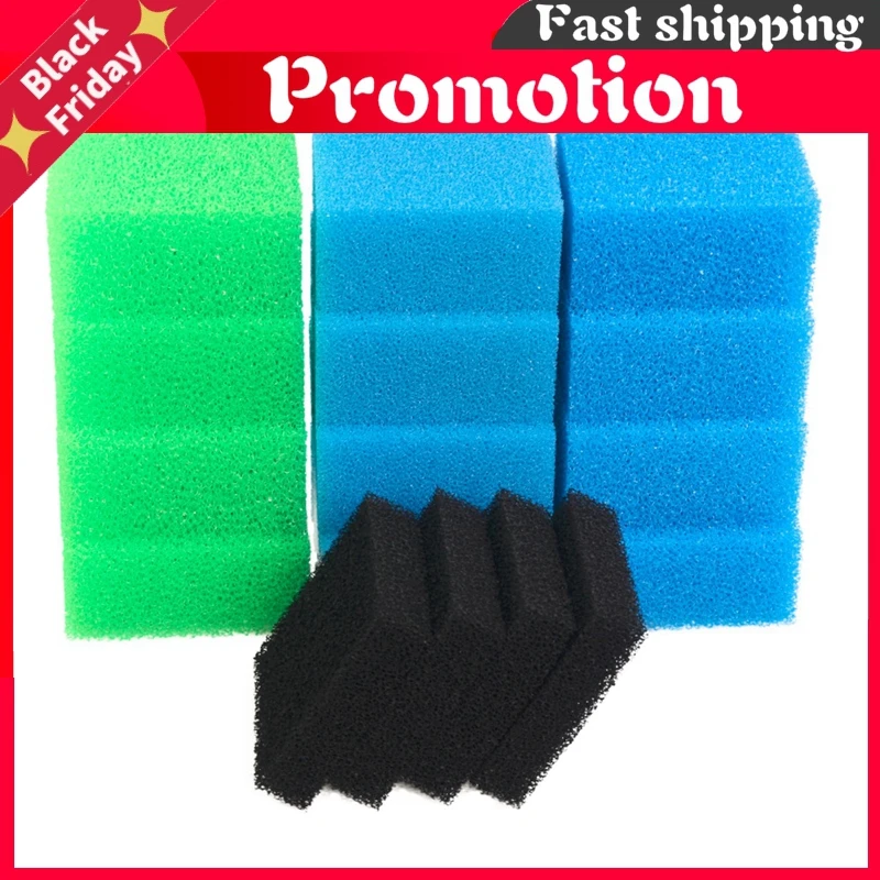 

Compatible fish tank sponge filter pack for Compact / Bioflow 3.0 / M (4x Fine, 4x Coarse, 4x Nitrate, 4x Carbon)