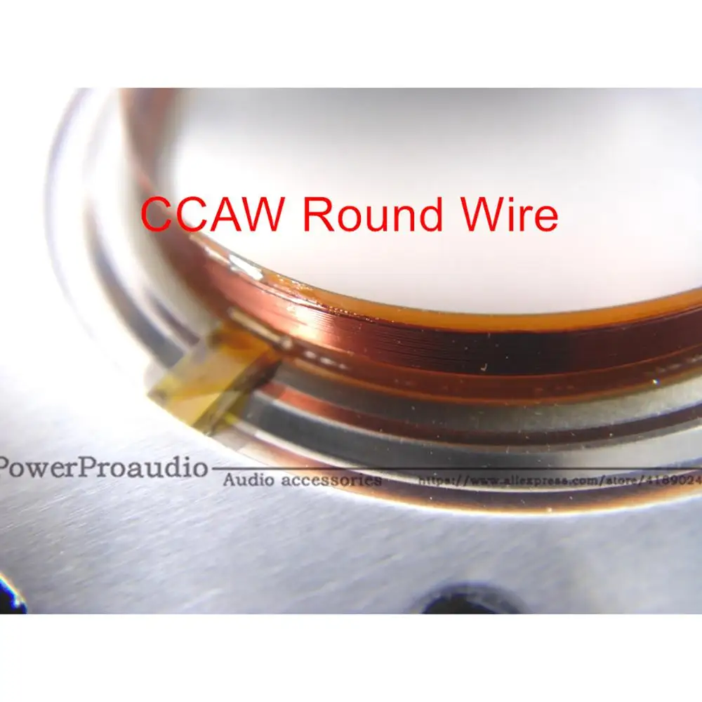 CCAW ROUND WIRE 4 шт. диафрагма для Behringer Eurolive 34T120H8 B114 B115 8 Ом 1,3" динамик рога драйвер 34T30D8 чистый алюминиевый плоский провод - Цвет: CCAW ROUND WIRE
