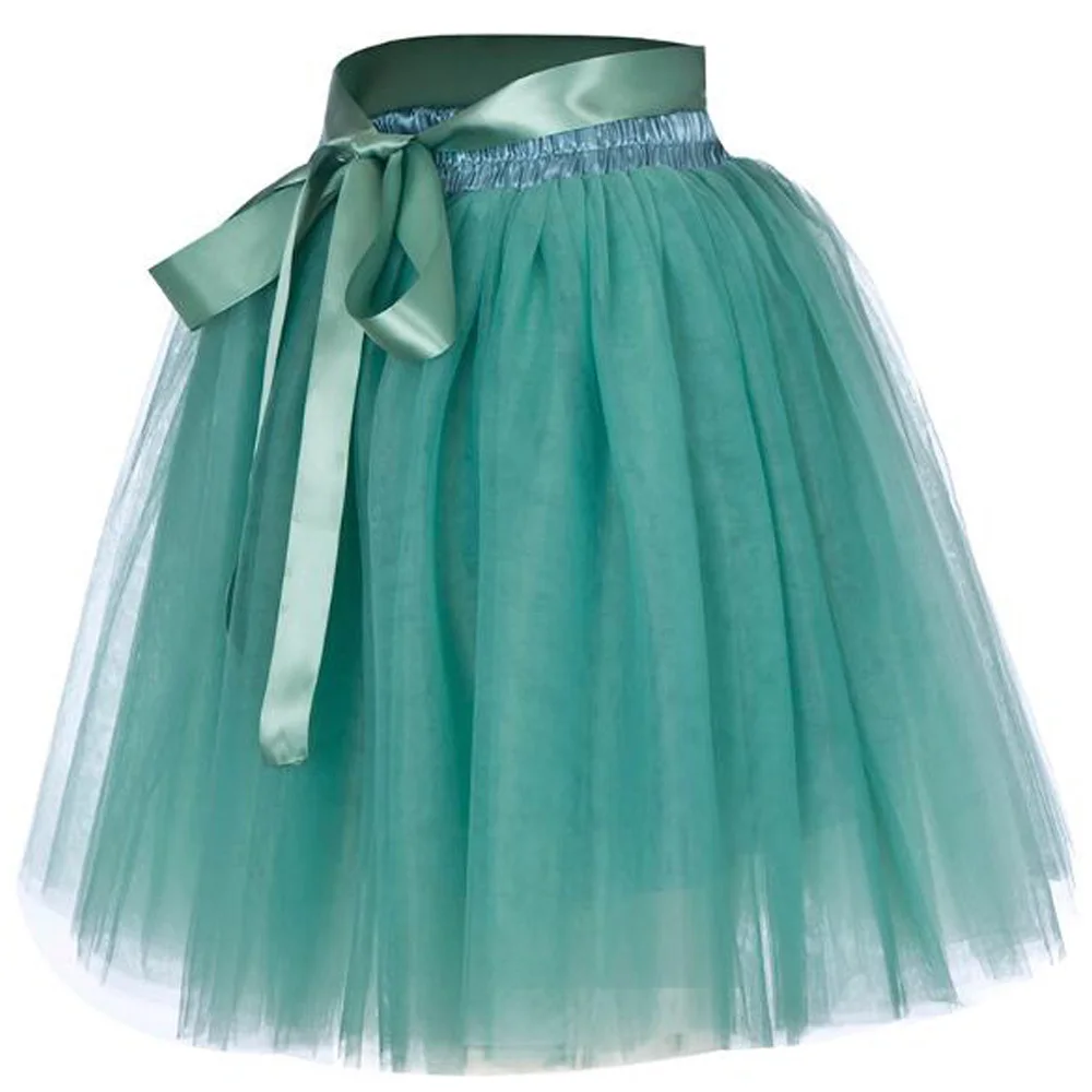 Короткие юбки с оборками Тюлевая винтажная Свадебная юбка для невесты вечерние