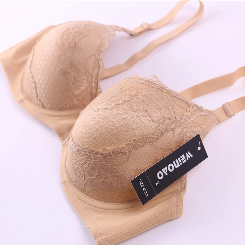 

sexy Large Size Full Cup Deep V Push Up Bra Adjusted Straps Comfortable Brassiere