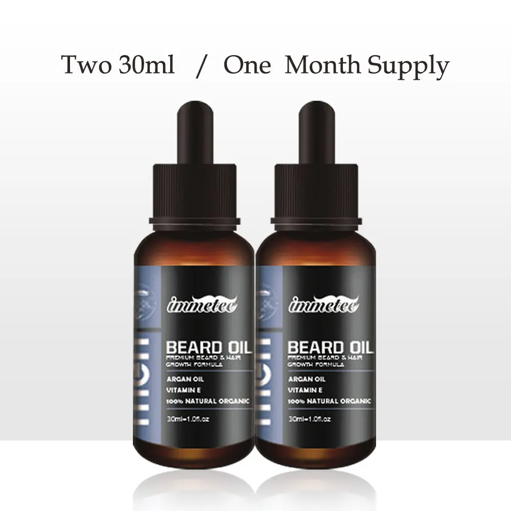 

Beard Growth Beard oil Grow Stimulator Natural Accelerate Facial Hair Grower Men Beard Growth Oil Beard Care Treatment 2pcs