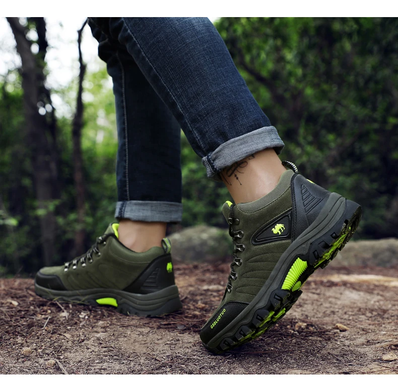 Chiang Men High-top Comfortable boots Casual Brand Warm Hiking Sneakers For Winter Outdoor Sports High-Quality Work Shoes