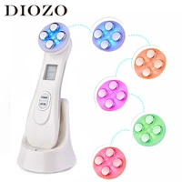 multifunction face massage skin tightening mesotherapy facial led photon rejuvenation anti aging rf ems beauty skin care tool