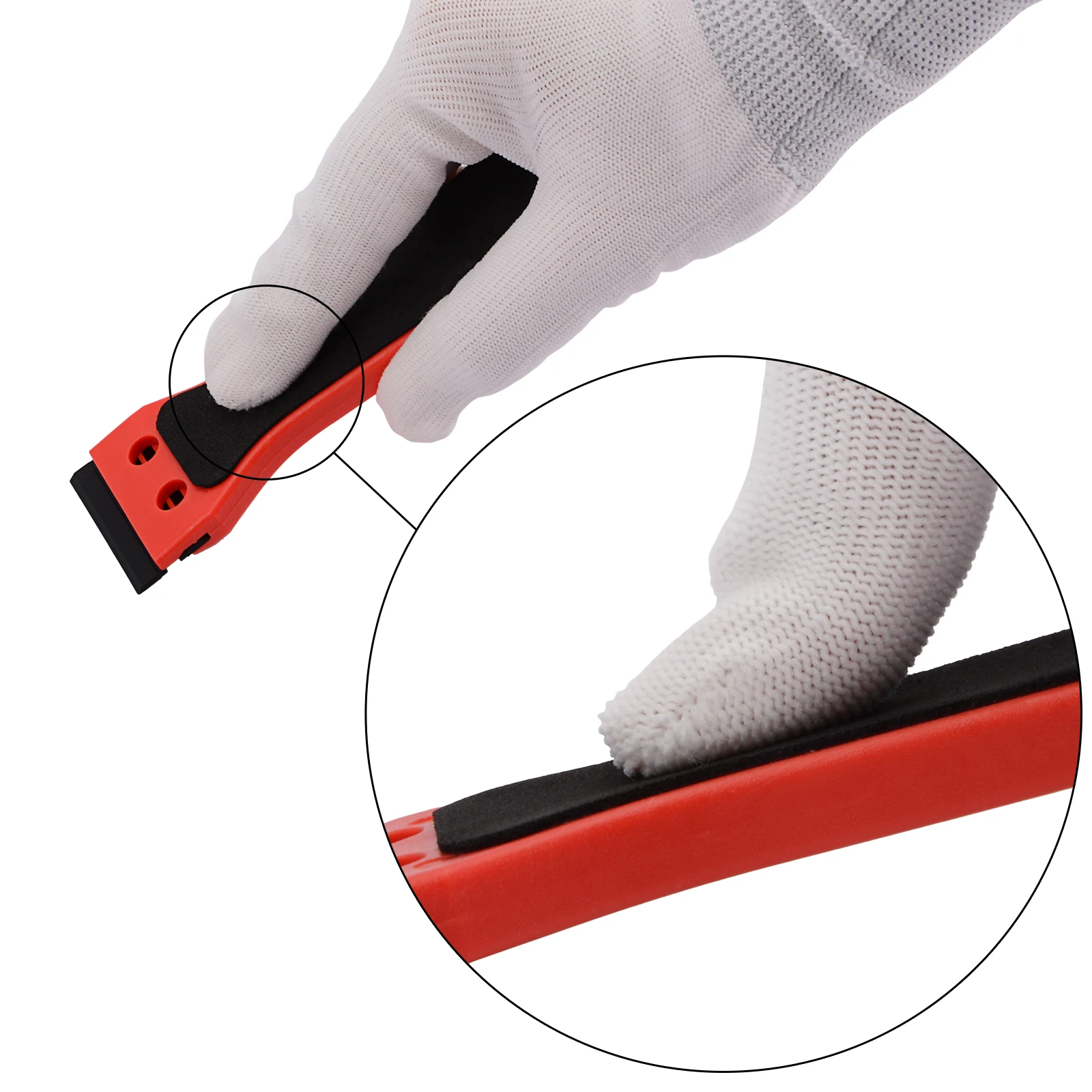 EHDIS Автомобильная виниловая оберточная пленка скребок Ракель + 100 шт. черные