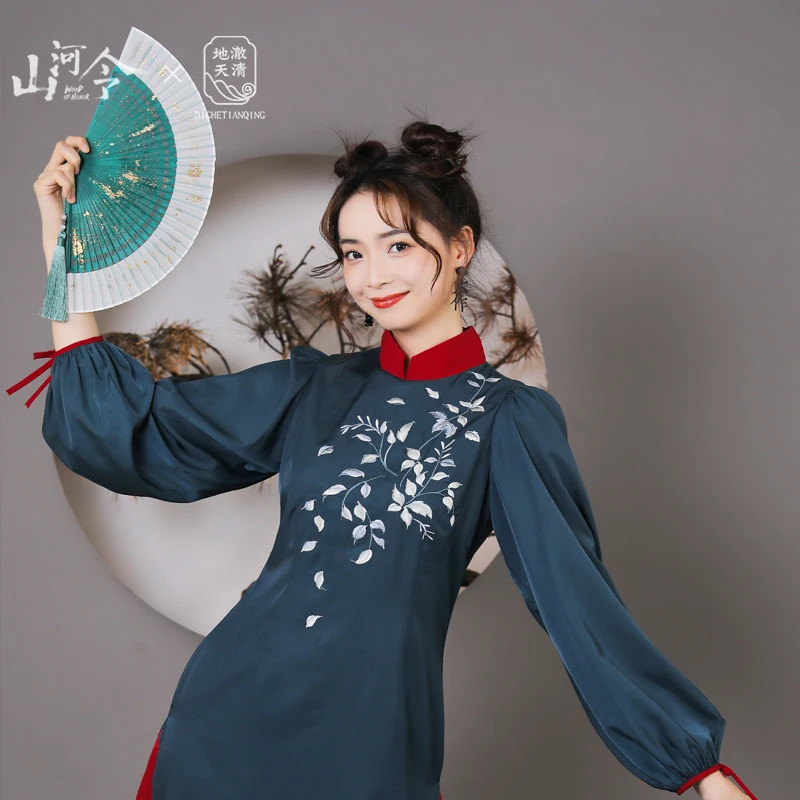 Оригинальное платье ханьфу с надписью WORD OF HONOR |