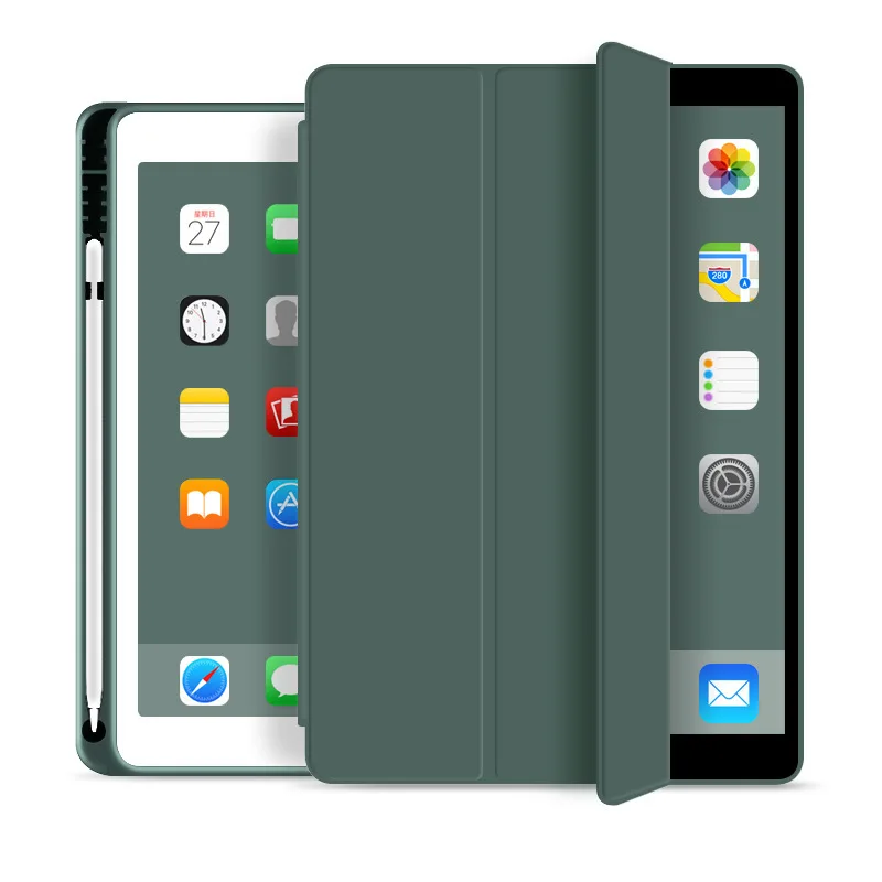Чехол для iPad Air 4 чехол 2020 10 2 7 8 го поколения с держателем стилуса 9 3 5 Pro 11 2021 Mini